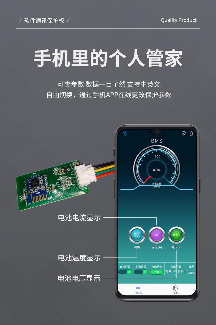 HS-028 4串100A儲能通訊保護(hù)板(圖1) HS-028 4串100A儲能通訊保護(hù)板(圖1)